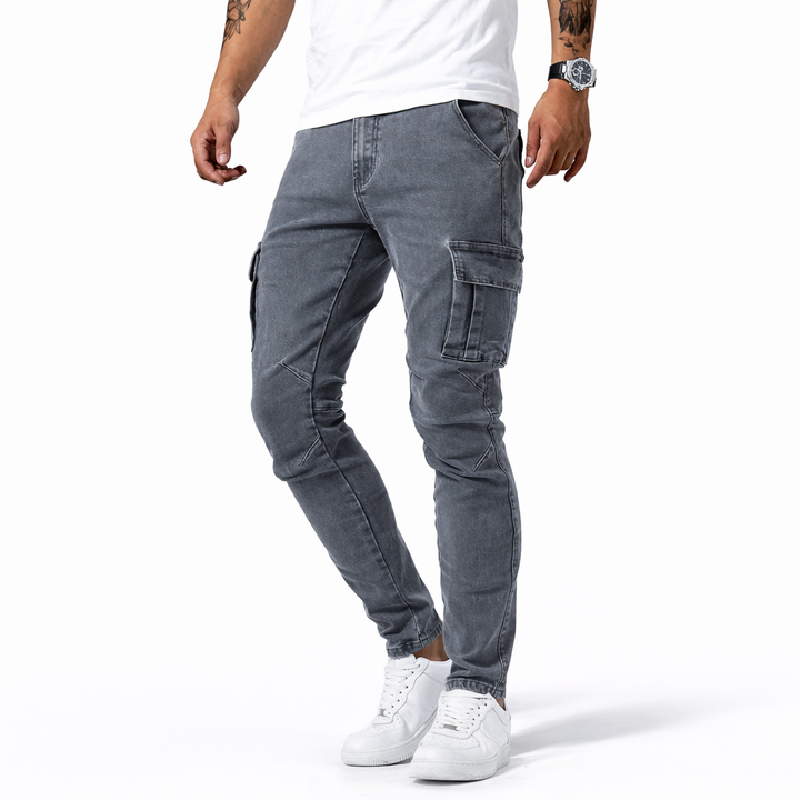 MATEO™ | Vaqueros Cargo Elásticos