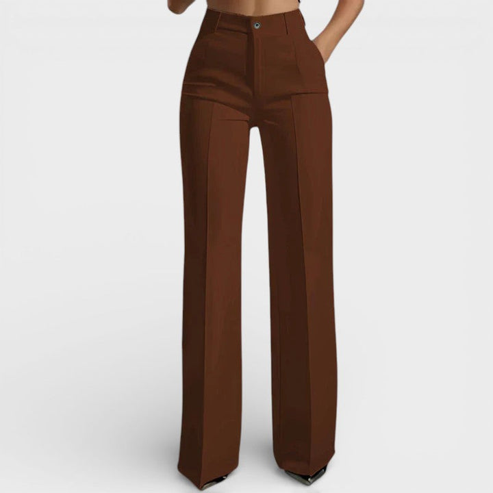 Amelia™ | Pantalón de tiro alto elegante