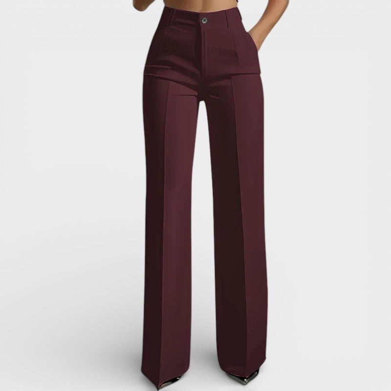 Amelia™ | Pantalón de tiro alto elegante