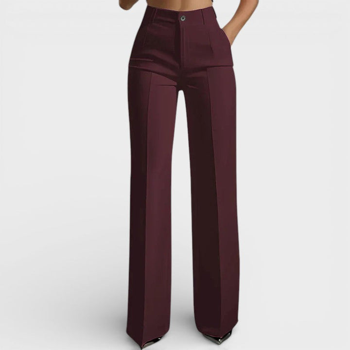 Amelia™ | Pantalón de tiro alto elegante