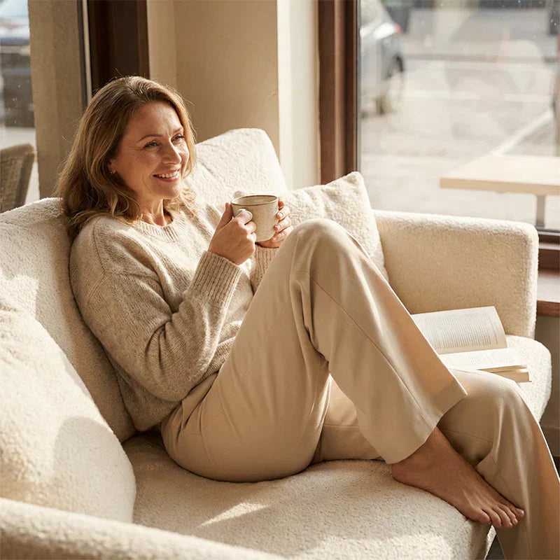 Amelia™ | Pantalón de tiro alto elegante