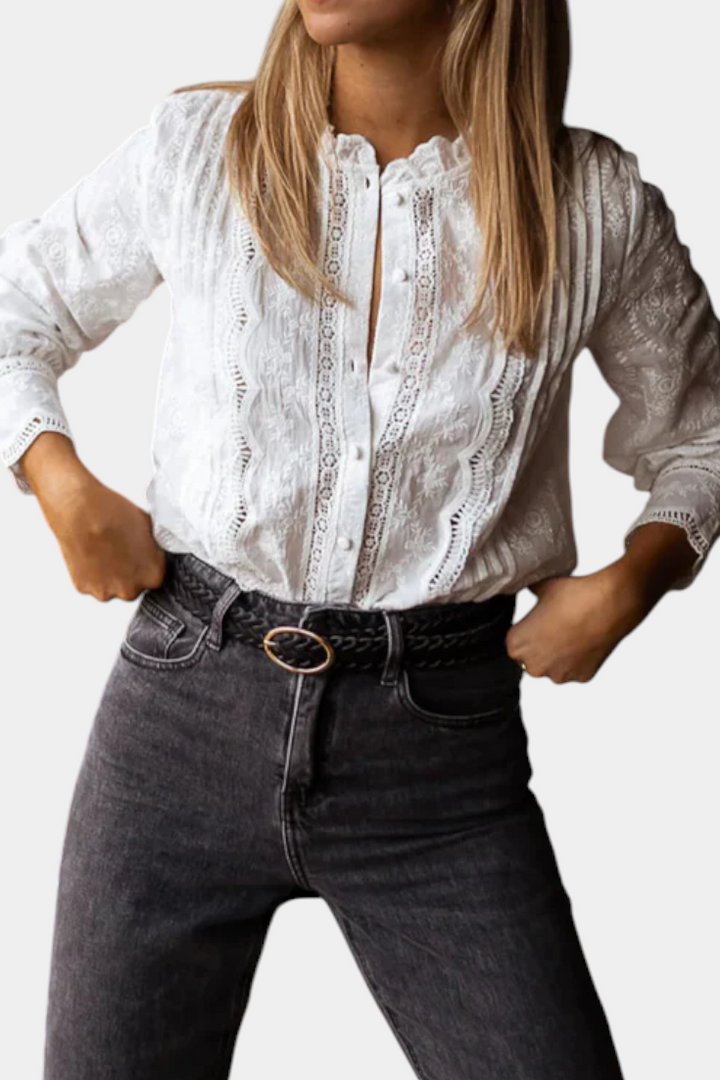 Laurina™ | Elegante blusa de encaje