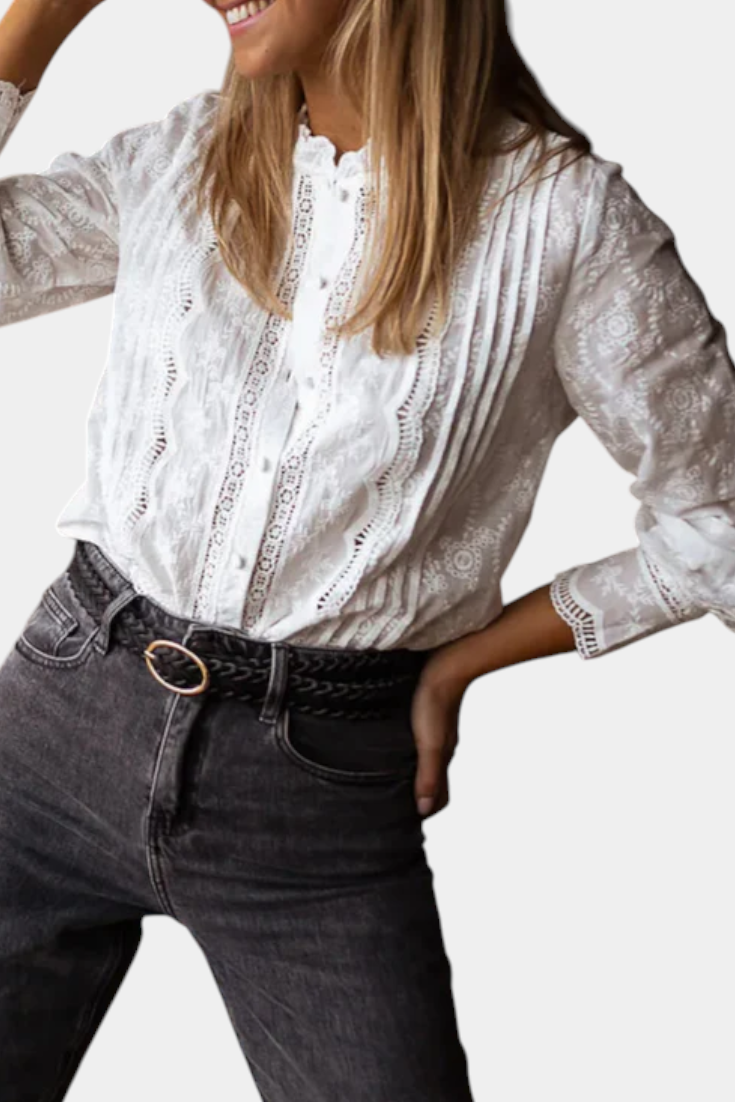 Laurina™ | Elegante blusa de encaje